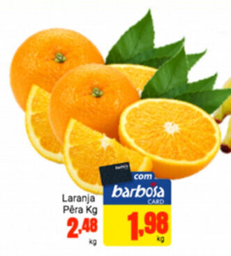 Barbosa Supermercados Laranja pera 1kg oferta
