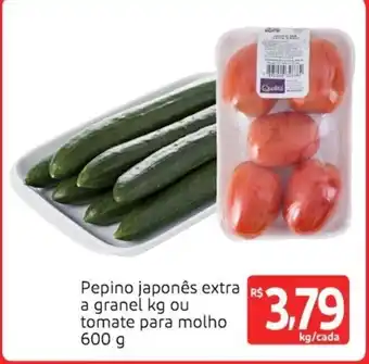 Extra Supermercado Pepino Japonesa 1kg ou Tomate para Molho 600g oferta