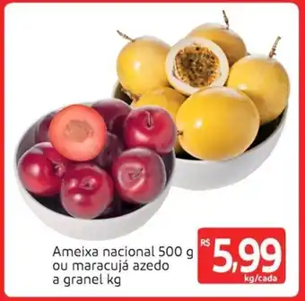 Extra Supermercado Ameixa nacional 500g ou Maracuja Azedo a granel 1kg oferta