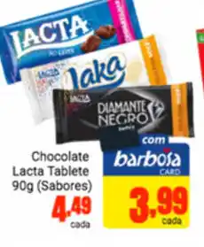 Barbosa Supermercados Chocolate lacta Tabelte 90g (sabores) oferta