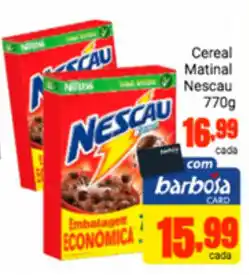 Barbosa Supermercados Cereal Matinal Nescau 770g oferta