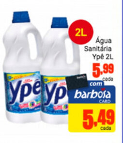 Barbosa Supermercados Agua Sanitaria Ype 2L oferta