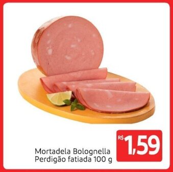 Extra Supermercado Mortadela Bolognella Perdigao fatiada 100g oferta
