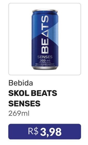 Higa Atacado Bebida SKOL BEATS SENSES 269ml oferta