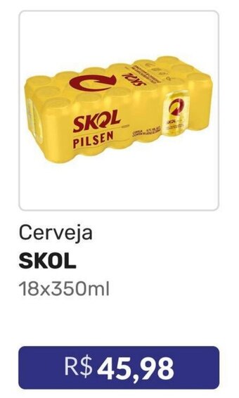Higa Atacado Cerveja SKOL 18x350ml oferta