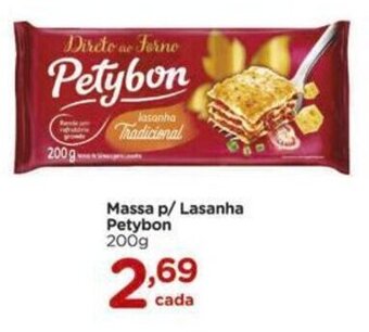 Carrefour Massa p/ Lasanha Petybon 200g oferta