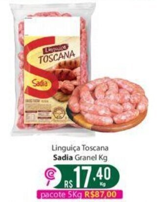 Linguiça Toscana Sadia Granel Kg