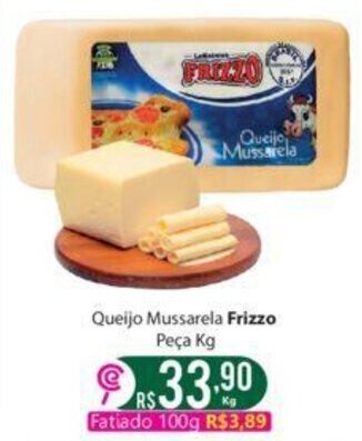 Comercial Esperança Queijo Mussarela Frizzo Peça Kg oferta