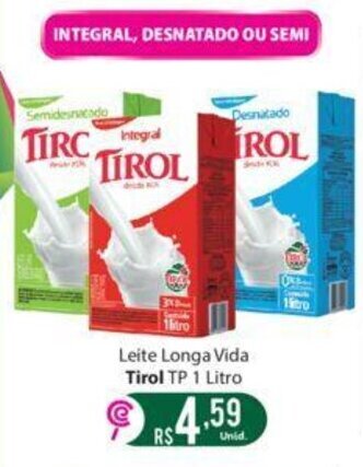 Leite Longa Vida Tirol TP 1 Litro
