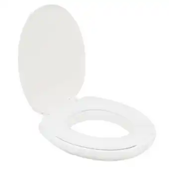 Assento sanitário especial elevado almofadado 7,5cm branco mebuki