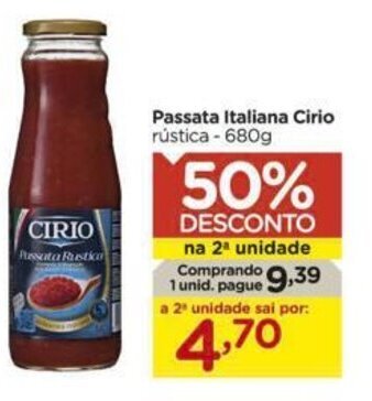 Carrefour Passata Italiana Cirio rústica - 680g oferta
