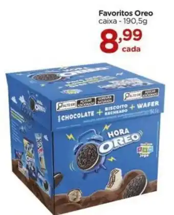 Carrefour Favoritos Oreo caixa - 190,5g oferta