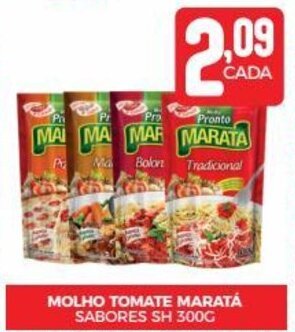 Fort Atacadista MOLHO TOMATE MARATÁ SABORES SH 300G oferta