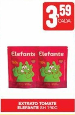 Fort Atacadista EXTRATO TOMATE ELEFANTE SH 190G oferta