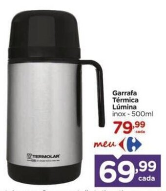 Carrefour Garrafa Térmica Lúmina inox - 500ml oferta