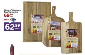 Carrefour Tábua p/ Churrasco Teca Tramontina oferta