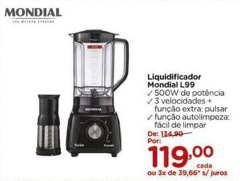 Carrefour Liquidificador Mondial L99 oferta