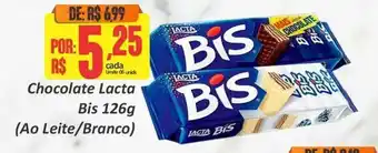Chocolate Lacta Bis 126g (Ao Leite/Branco)