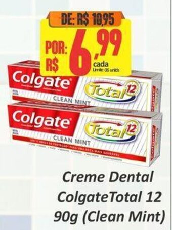 Big Supermercados Creme Dental Colgate Total 12 90g (Clean Mint) oferta