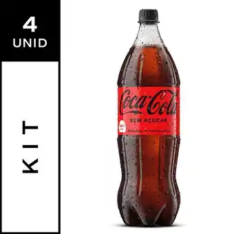 Pão de Açúcar Coca-cola sem açúcar pet 1,5l - pack 4 unidades oferta