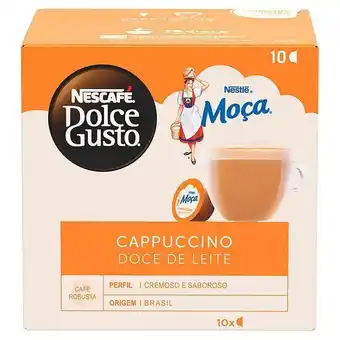 Festval Café nescafé dolce gusto cappuccino doce de leite 10 cápsulas 170g oferta