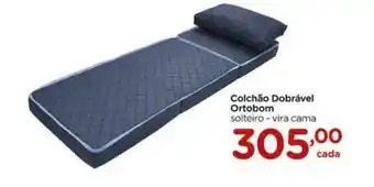 Carrefour Colchão Dobrável Ortobom solteiro - vira cama oferta