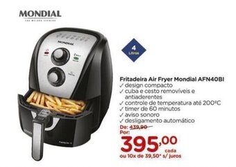 Carrefour Fritadeira Air Fryer Mondial AFN40BI oferta
