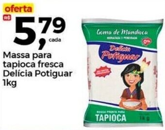 Frangolândia Massa para tapioca fresca Delícia Potiguar 1kg oferta