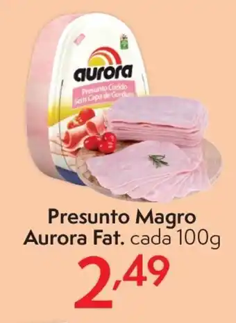 Master Supermercados Presunto Magro Aurora Fat. 100g oferta