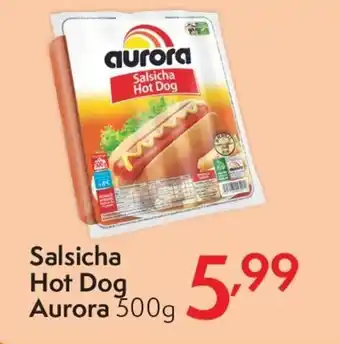 Master Supermercados Salsicha Hot Dog Aurora 500g oferta