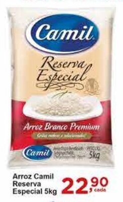 Rossi Supermercado Arroz Camil Reserva Especial 5kg oferta