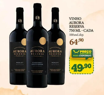 Cooper VINHO AURORA RESERVA 750 ML-CADA oferta