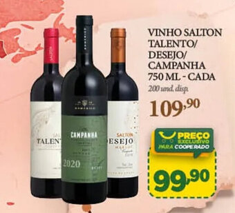 Cooper VINHO SALTON TALENTO/ DESEJO/ CAMPANHA 750 ML-CADA oferta