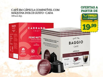 Cooper CAFÉ EM CÁPSULA COMPATÍVEL COM MÁQUINA DOLCE GUSTO-CADA 500 und.disp. oferta