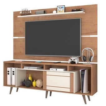 Benoit Rack com painel barcellona 1387 roma 168x180x134cm oferta