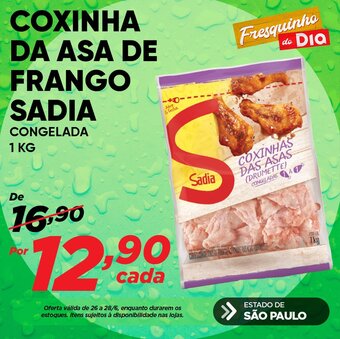 Dia COXINHA DA ASA DE FRANGO SADIA CONGELADA 1 KG oferta