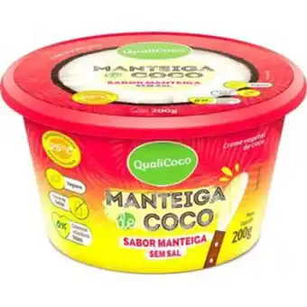 Big Box Manteiga de coco qualicoco sabor manteiga sem sal 200g oferta