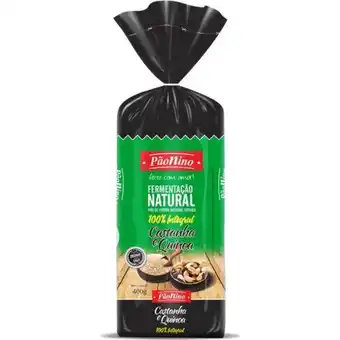 Pão de forma integral castanha e quinoa pão nino 400g