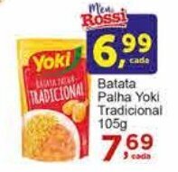 Rossi Supermercado Batata Palha Yoki Tradicional 105g oferta