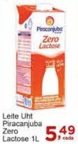 Rossi Supermercado Leite Uht Piracanjuba Zero Lactose 1L oferta