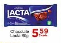 Rossi Supermercado Chocolate Lacta 80g oferta