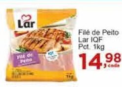 Filé de Peito Lar IQF Pct. 1kg