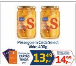 Tenda Atacado Pêssego em calda select vidro 400g oferta