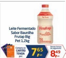 Tenda Atacado Leite fermentado sabor baunilha frutap big pet 1,2kg oferta