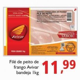 Supermercados ABC Filé de peito de frango avivar bandeja 1kg oferta