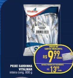 Mercantil Rodrigues Peixe sardinha vitalmar 800g oferta