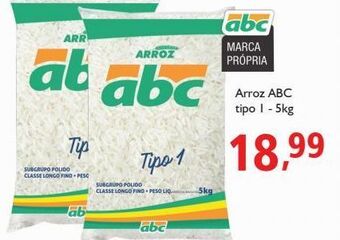 Supermercados ABC Arroz abc tipo 1 5kg oferta