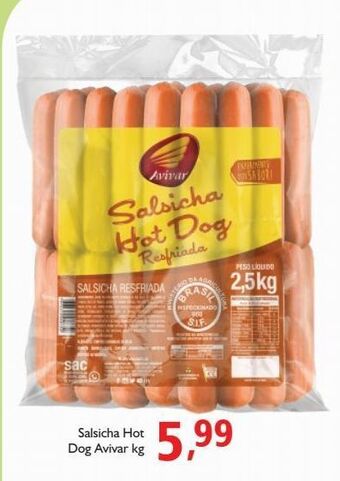 Supermercados ABC Salsicha hot dog avivar kg oferta
