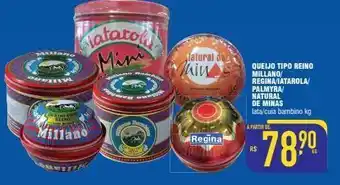 Mercantil Rodrigues Queijo tipo reino millano kg oferta
