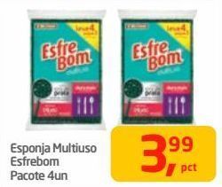 Tenda Atacado Esponja multiuso esfrebom pacote 4un oferta